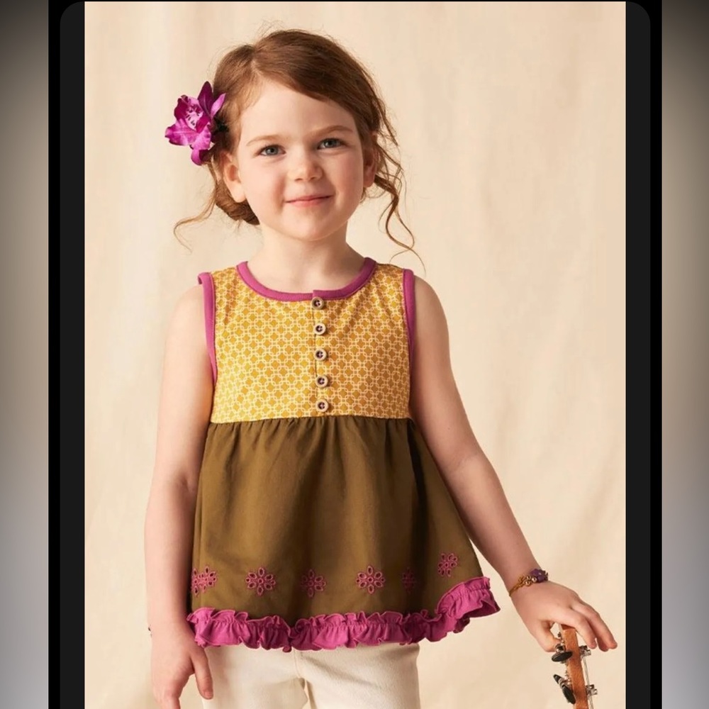 Matilda Jane Sunset Sweetheart Seabean Sleeveless Tank size 10